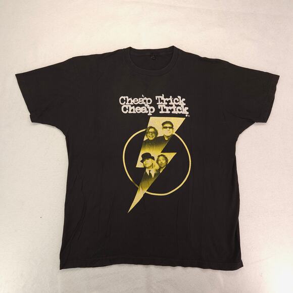 Cheap Trick Tour 2017 Band Short Sleeve Graphic T Shirt Mens Size XL Black - Picture 2 of 9